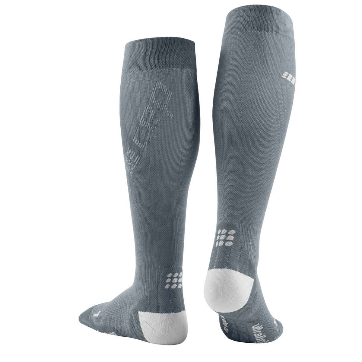 Grå CEP Run Ultralight strømper til mænd med let grå detaljer