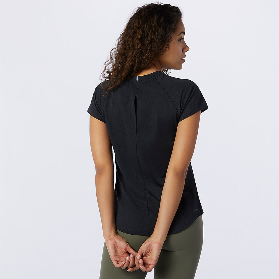 New Balance Q Speed Fuel Jacquard SS Tee Dame