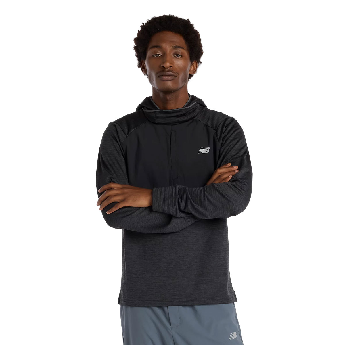 New Balance Heat Grid Balaclava Hoodie Herre